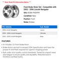 thumbnail image 2 of Front Brake Rotor Set - Compatible with 2003 - 2006 Lincoln Navigator 2004 2005, 2 of 2