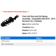 thumbnail image 2 of Front Left Strut and Coil Spring Assembly - Compatible with 2010 - 2012 Kia Soul 2.0L 4-Cylinder 2011, 2 of 2