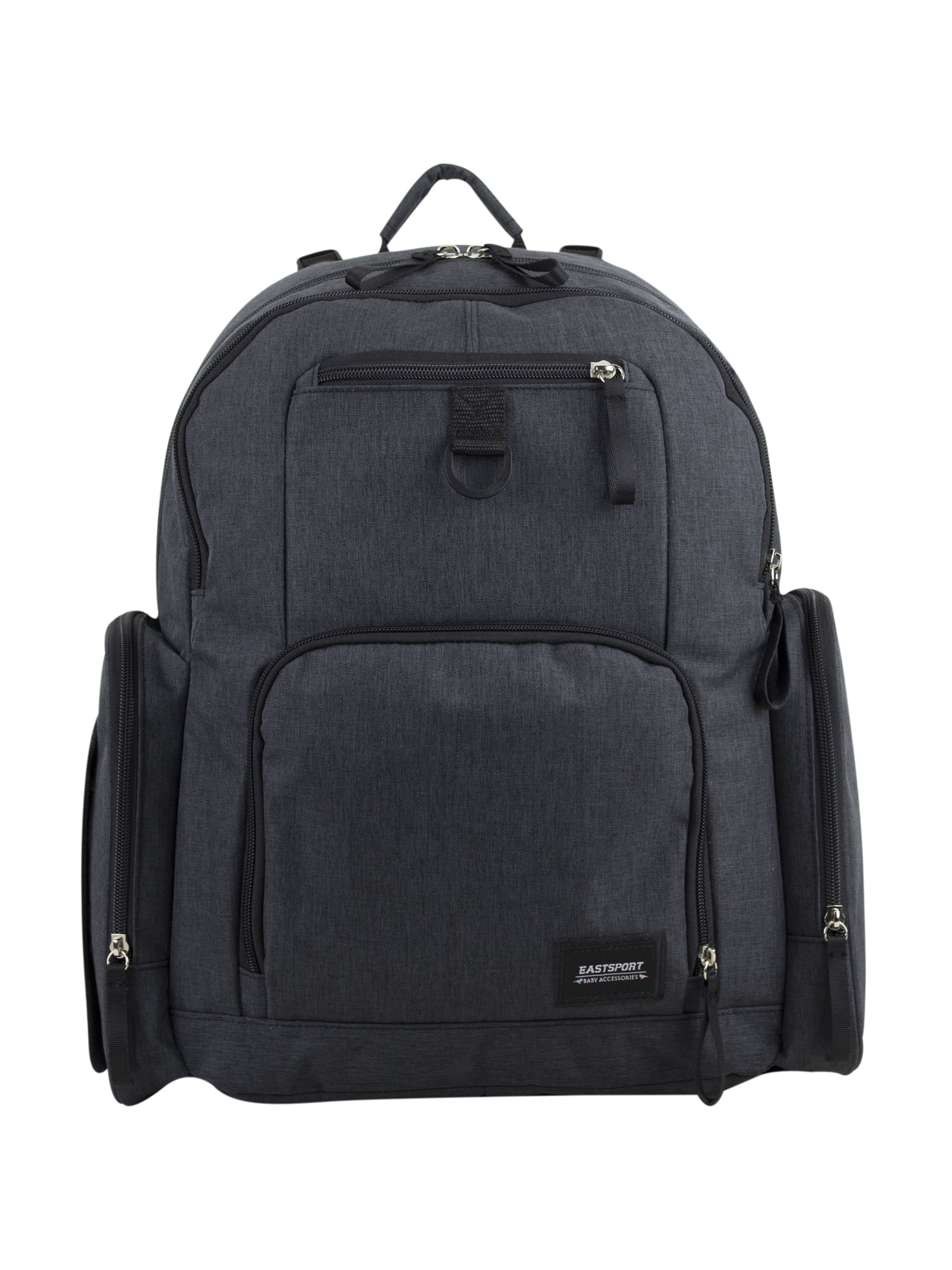 Eastsport Multi-Function Bond St. Large Diaper Backpack with Changing Pad, Dark Grey