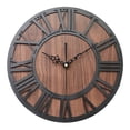 thumbnail image 1 of Reloj de pared digital romano con simulación de números romanos (envío negro sin batería), 1 of 7