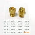 thumbnail image 1 of Motorcycle Carburetor 4mm Thread M4 Round Main Jet Size 110-155 For Kenhin CarbMikuni Minimoto Gy6 139qmb 50cc  Injector Nozzle, 1 of 2