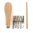 thumbnail image 5 of Juego de Herramientas de Tallado de Sellos de Goma de Corte de Bloques con Manejar de Madera de 15 Hojas para Tallado y Grabado, 5 of 5