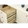 thumbnail image 5 of Utopia Modern Wide Dresser with 3 Drawers in Off White Cream Engineered Wood, 5 of 8