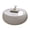 White--Drum shaped, variant on 27.55" Grey Round Coffee Table, Drum Coffee Table with Sintered Stone Tabletop and Fluted PU Leather Covered and Stable Base, Circle Cocktail Tea Table for Living Room