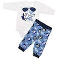 thumbnail image 1 of Unique Baby Boys Hanukkah Dreidel How I Roll Outfit Layette Set (0M, White), 1 of 5
