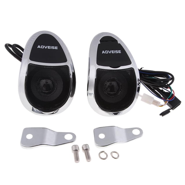 Impermeable Bluetooth Moto Estéreo LED Altavoces Sistema de audio USB / Cromo Zulema Sistema de audio para motocicleta