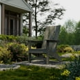 thumbnail image 2 of Wildridge Freedom Modern Adirondack Chair, Dark Gray - Outdoor Weather Resistant Poly Furniture for Patio, Porch, Deck, Pool, Garden, Backyard, 2 of 4