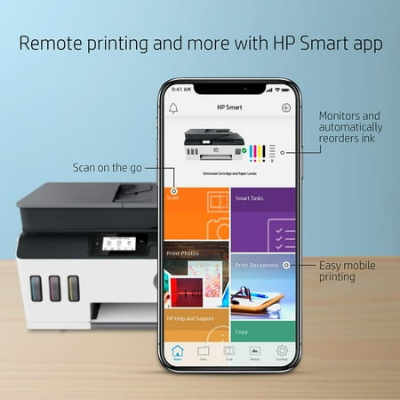 HP - Smart Tank Plus 651 Wireless All-In-One Supertank Inkjet Printer with up to 2 Years of Ink Included - White