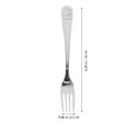 thumbnail image 3 of 9pcs Dessert Forks Stainless Steel Fruits Forks Cake Fork Appetizer Fork Long Handle Food Forks, 3 of 9