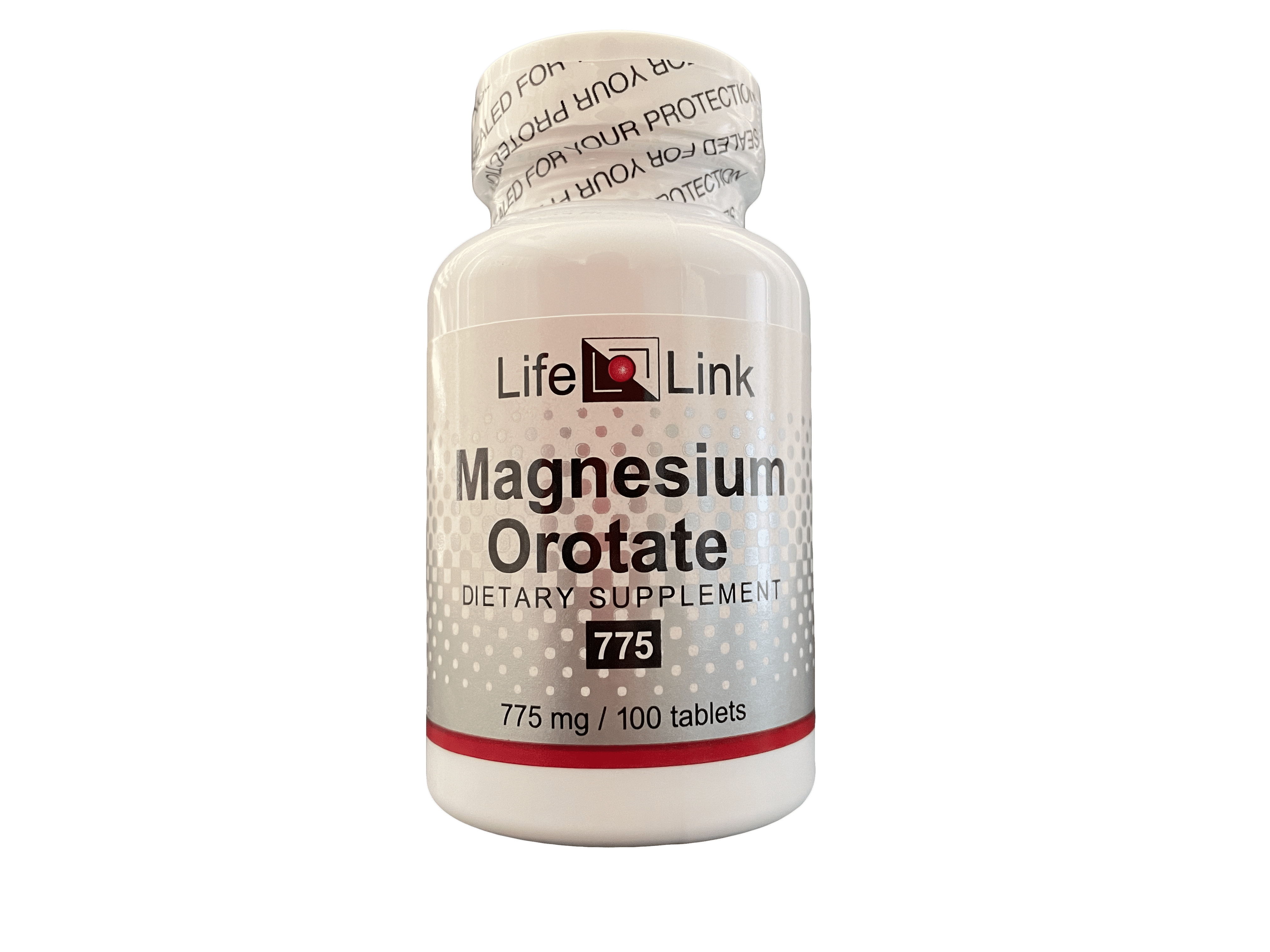 LifeLink's Magnesium Orotate 775 mg x 100 tablets Blood Pressure Maintenance, Bone & Muscle