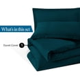 thumbnail image 2 of VEGAS HOTEL COLLECTION Classic Egyptian Cotton 1-Piece Duvet Cover { Zippered Closure } 1000 Thread Count- Fabulous Solid Looking Color Teal - Queen Size, 2 of 7