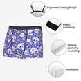 thumbnail image 3 of Kdxio Men's Boxer Briefs with flower Skull cartoon Print - Comfortable and Breathable Underwear for Everyday Wear, 3 of 5