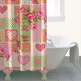 thumbnail image 4 of Pioneer Flower Floral Print Pattern Shower Curtain 36"x72", Bathroom Decorative Shower Curtain Set with 12 Hooks, Waterproof Washable, 4 of 6