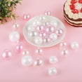thumbnail image 3 of 30Pcs Mini Colorful Bubble Cake Decorations Iridescent Cake Balls Bubble Balls Clear Balls Cake Toppers Balloon Cake Balls Decoration for Wedding Anniversary Birthday Party Supplies(Clear Pink White), 3 of 4