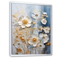 thumbnail image 2 of Designart "Botanical Delights Of Wildflowers II" Wildflowers Floater Framed Wall Art Living Room, 2 of 5