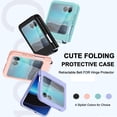 thumbnail image 7 of Compatible Flip Case for Motorola Razr Plus Case with Hinge Protector,Moto Razr Plus 2023 Case,Cute Hard PC Thin Shockproof Case for Motorola Razr Plus 2023 Case Motorola Razr 2023 case Black, 7 of 7