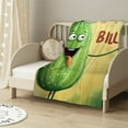 thumbnail image 2 of Nawypu Pickle Blanket Cucumber Dill Decor Throw Blanket Comfy Plush Flannel Warm Soft Fluffy Fuzzy Blanket Pickle Gifts for Girls Boys Women Teens Kids for Room Bed Sofa Couch, 2 of 6