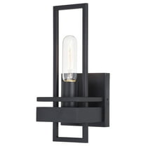 Marquis 1 Light Matte Black Contemporary Wall Sconce