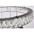 thumbnail image 6 of Elegant Lighting Monroe 32 inch LED triple ring chandelier in black, 6 of 9