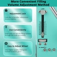 thumbnail image 3 of 5-50ml Manual Paste Liquid Filling Machine, Filling Machine,Adjustable Bottle Filling Machine With Transparent Hopper,Lightweight Bottle Filler for Liquid Paste Cosmetic Cream, 3 of 7