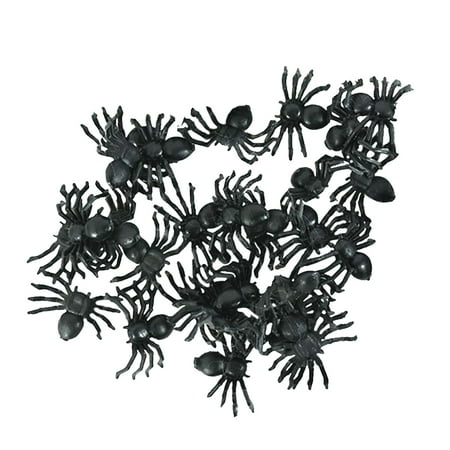 

20PCS Halloween Decoration Plastic Black Spide Luminous Realistic Scary Spide Prank Halloween House Decoration Halloween Party