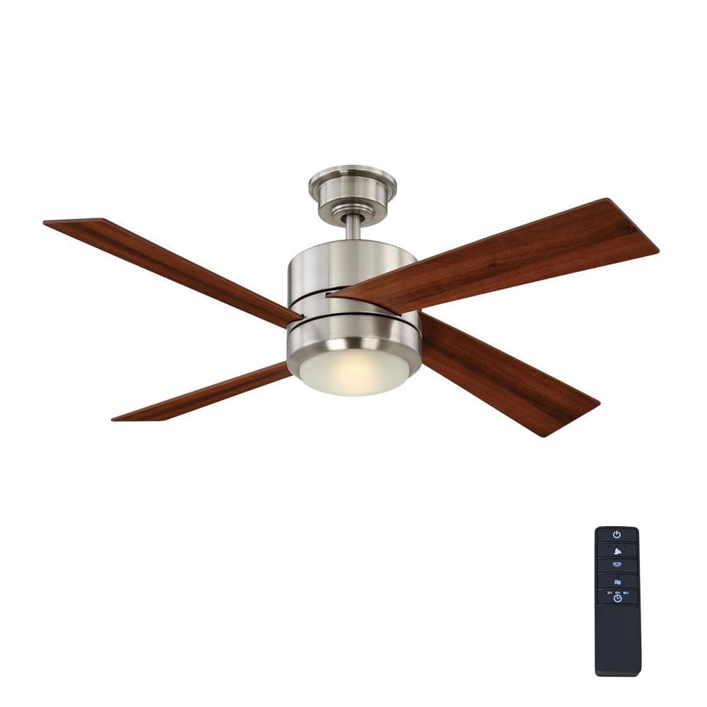 Home Decorators Healy 48" LED Brushed Nickel Ceiling Fan 1002114150