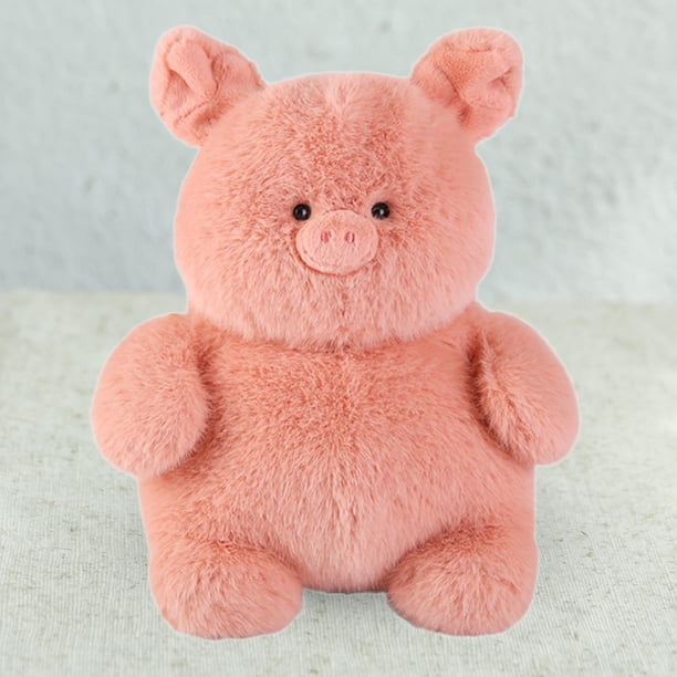 Animal relleno de peluche de juguete para dormir, acurrucado, almohada hecha a mano, muñeca, juguete para dormir para bebé, decoración del hogar para cerdo