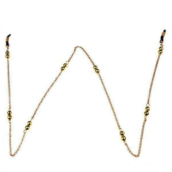 Bunblic 3x31" Eyeglass Neck Gold Metal Chain Cord Holder Rope Retainer Gold 3 Pcs