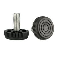Unique Bargains Furniture Levelers, 11mm to 25mm Adjustable Height M10 x 25mm Threaded, 4Pcs
