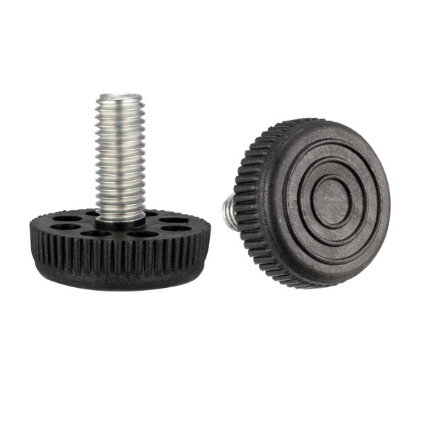 Niveladores de Muebles, Altura Ajustable de 11mm a 25mm M10 x 25mm Rosca, 8Pcs
