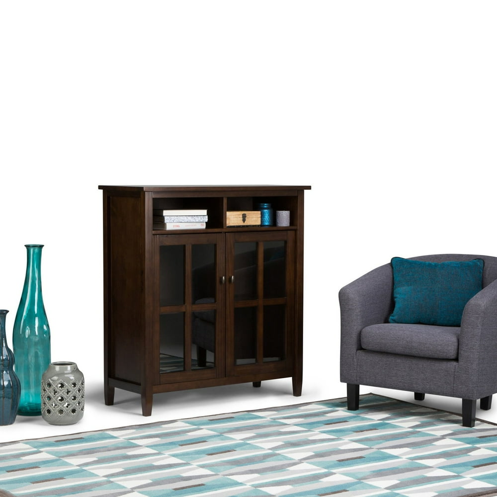 Simpli Home Warm Shaker Medium Storage Media