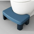 thumbnail image 5 of Squatting Toilet Stool Potty Poop Stool Non Slip Bathroom Step Stool Comfortable Squat Aid Stool Improve Posture PP Squatting Potty Stool (Blue), 5 of 5