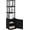 Blackwood/Black, variant on No Tools 3D -Tier Entertainment TV Stand up to TV, Round Tubes.