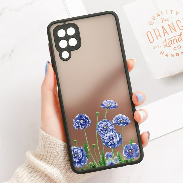 Funda dura de flores mate para Samsung Galaxy, carcasa para Samsung Galaxy A13, A33, A52, A52S, A32, A51, A23, A22, A21s, A72, A71, A50, A14, A12 Fivean unisex