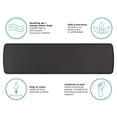 thumbnail image 2 of GelPro Traditional/Transitional Basketweave Black Kitchen Mat, 20 in x 72 in, 2 of 5