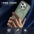 thumbnail image 2 of Allytechgroup Magsafe Compatible Phone Case for Apple iPhone 13 Pro Max, Rugged Shockproof PC TPU Hybrid Heavy Duty Protection Drop Proof Anti-Scratch Case Cover for Women Men, Green, 2 of 7