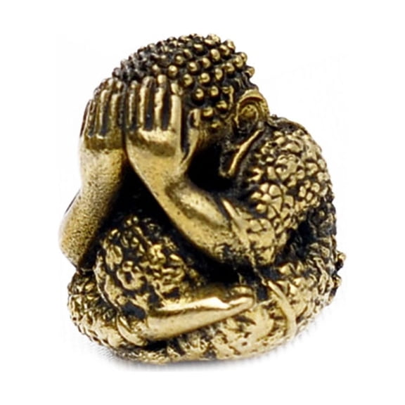 Vietguild's Monk Bronze Figurine Statue Amulet