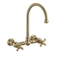 thumbnail image 3 of Whitehaus Whkwcr3-9301-Nt Vintage Iii Plus 1.5 GPM Wall Mounted Bridge Kitchen Faucet -, 3 of 4