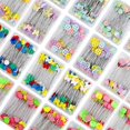 thumbnail image 2 of Alfileres de costura de 100/50 piezas, herramientas de retales de bordado, aguja de posicionamiento, alfileres de botón de Metal fijo, accesorios de costura DIY, 2 of 4