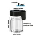 thumbnail image 2 of Todaioua LED Transparent Seal Storage Jar with Magnifying Lid, Airtight Smell Proof Light-Up Stash Jar for Kitchen, Bathroom, or Office, Clear Viewing Jar with Bright LED Light, Durable and Leak-Proo, 2 of 8