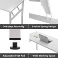 thumbnail image 6 of Wellynap 55" Folding L-Shaped Computer Desk, Large Corner Desk for Home & Office for Adults - White, 6 of 8