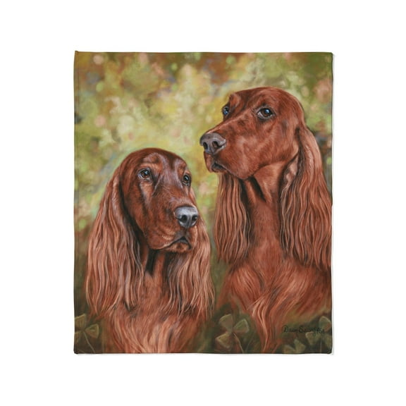CafePress - Irish Setter_CB Throw Blanket - Soft Fleece Throw Blanket, 50"x60" for All Ages