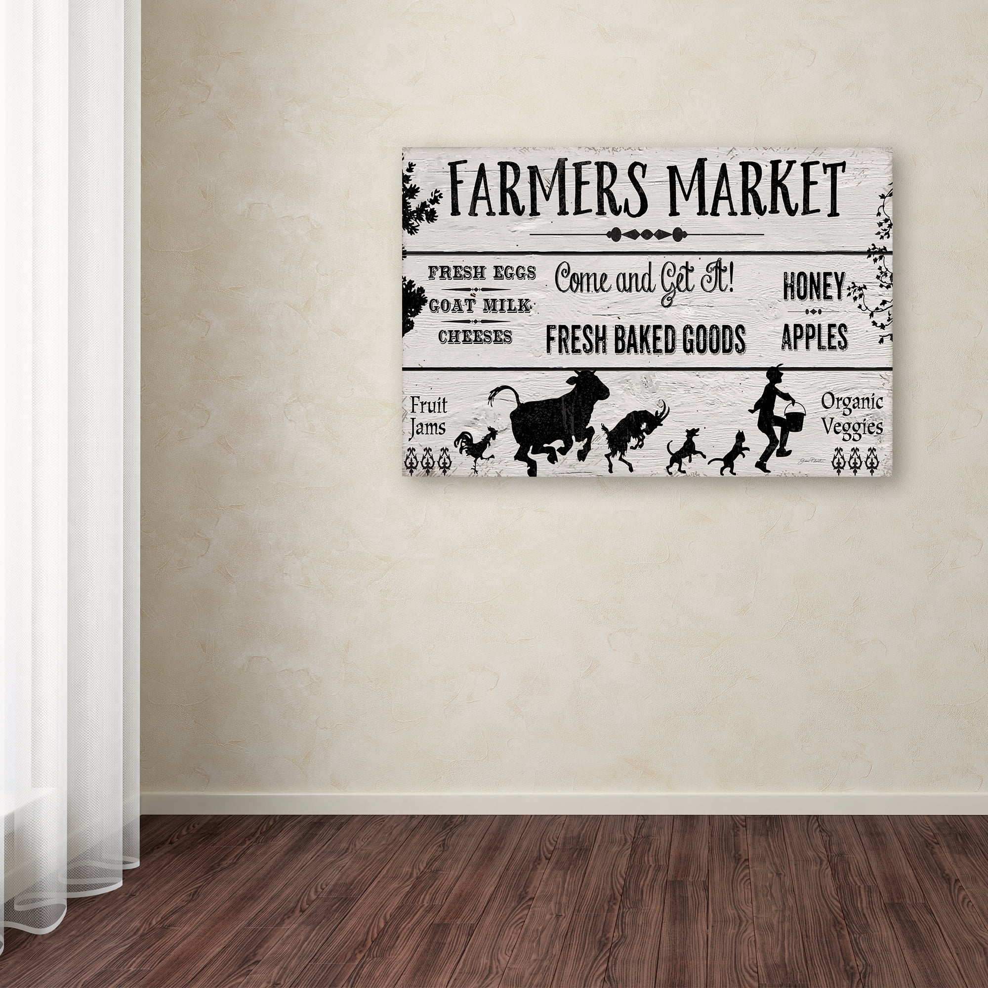 Trademark Fine Art 'Farmers Market 2' Canvas Art by Jean Plout