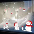 thumbnail image 3 of Bewildely Adhesivo de pared Navidad ventana pegatina ornamento pared arte extraíble hogar vinilo ventana pared pegatinas calcomanía decoración baño Kits de decoración para fiestas No. 4 Bewildely HA024225-04, 3 of 5