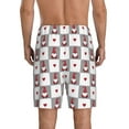 thumbnail image 2 of Balery Gnomes and Hearts Men's Cotton Knit Pajama Shorts Waistband & Pockets,Short Pajama Pants-4X-Large, 2 of 8