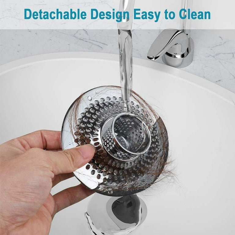 Bathroom sink strainer hair catcher drain protector