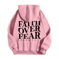 thumbnail image 5 of Mens Hoodies Pullover 2025 Fall Winter Long Sleeve Faith Over Fear Christian Hoodie with Pockets Hooded Sweatshirt, 5 of 6