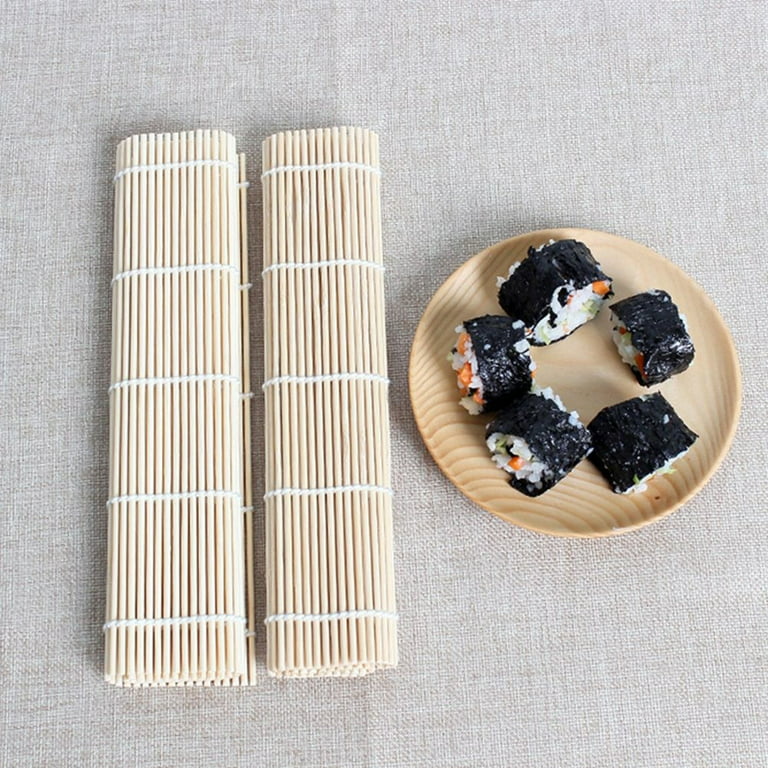 Home Kitchen Bamboo Sushi Making Kit - Sushi Roller With Rice Paddle, Roll  Cutter, and Recipe Book, Full DIY Sushi Kit For The Perfect Sushi Roll  Roller Mold Tools 