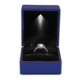thumbnail image 1 of Caja de anillo con luz LED Yashi Estuche de regalo para pendientes anillos de boda joyas Azul, 1 of 3