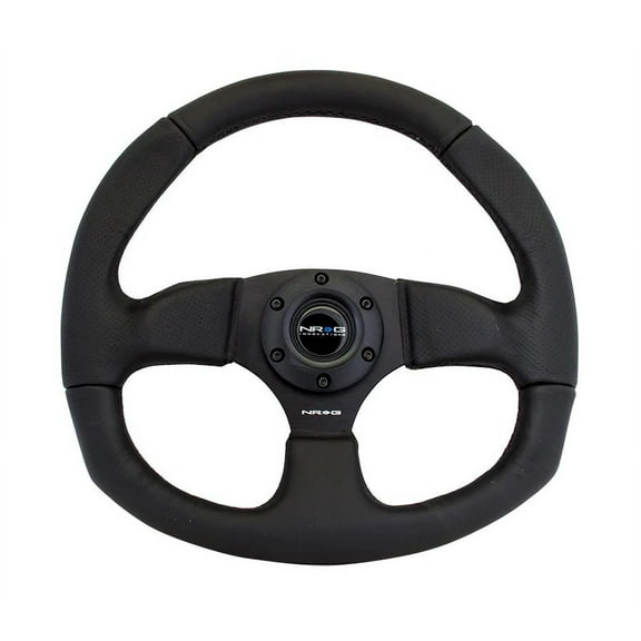 Steering Wheel 350mm 3in Dish Black Leather